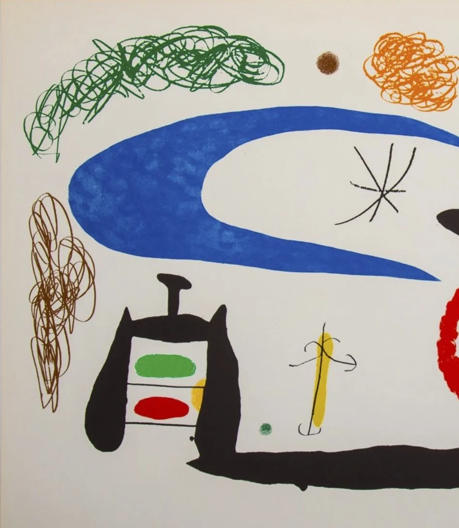 BBさま専用ページJOAN MIRO LITHOGRAPHS 5.6 Joan Miro - Original Abstract Lithograph 1981 for sale at Pamono